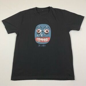 Kurumba Sri Lanka T-Shirt Men's Large Black Short Sleeve Raksha Sanni Kolam Mask